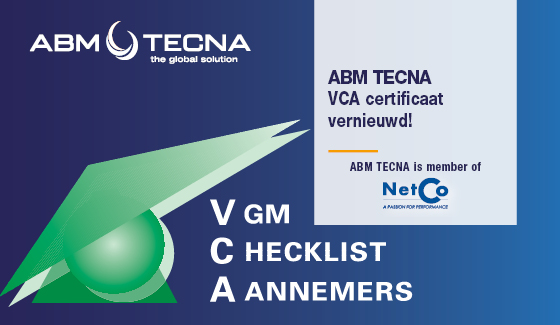 ABM TECNA: VCA certificaat vernieuwd!